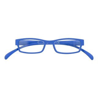 Klammeraffe Halbbrille No. 01 New Blue 2.00