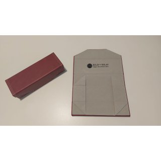 Bolay & Bolay Brillen-Etui faltbar Burgunder